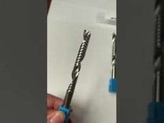 Máquina de corte de extremos de moinho de espiral de flauta única Máquina de corte de moagem CNC para PVC acrílico